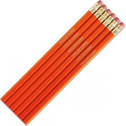 Orange #2 Hardwood Custom Pencils