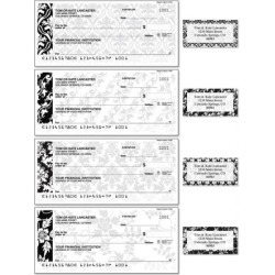 Elegant in Black Duplicate Checks With Matching Address Labels