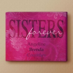 Sisters Forever Personalized Canvas Print