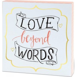 Love Beyond Words Wall Plaque