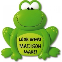 Personalized Kids' Frog Magnet