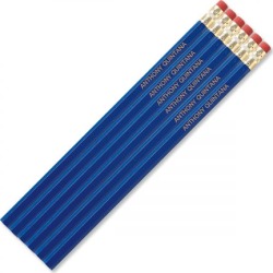 Blue #2 Hardwood Custom Pencils