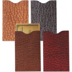 Leather Look RFID Credit Card Sleeves