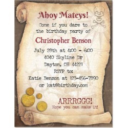 Pirate Adventure Personalized Invitation
