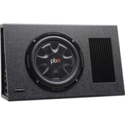 PowerBass PS-AWB101T Single 10" Thin Loaded Enclosure Powered