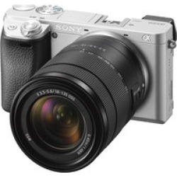 Sony ILCE6300M/S Mirrorless Camera w/ 18-135mm Lens- Silver