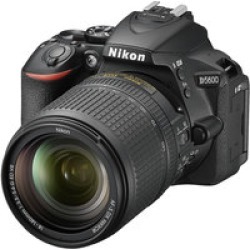 Nikon D5600 DX-Format Digital DSLR, w/ 18-140mm VR Black, 24.2MP,5fps, ISO to 25,600, HD