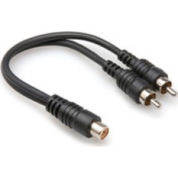 HOSA RCAF to Dual RCA Y Cable
