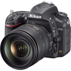 Nikon D750 FX-format DSLR w/24-120mm Lens, 24mp, 6.5fps, Wi-Fi, HD, Tilt LCD