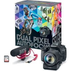 Canon EOS 80D Video Creator Kit w/ 18-135mm IS USM, Rode Mic, PZ-E1 and 32GB SD Card