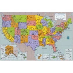 Stick on USA Wall Map