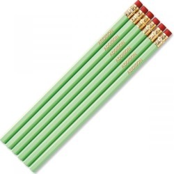 Pastel Green #2 Hardwood Personalized Pencils