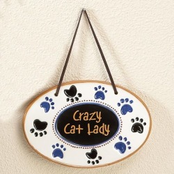 Cat Lady Plaque