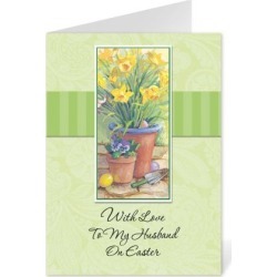 To My Husband Easter Card