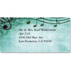 Sheet Music Border Address Labels