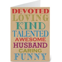 Typography Father's Day Card