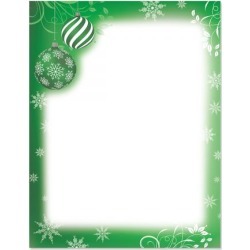 Flourish and Ornaments Christmas Letter Papers