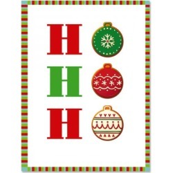 Ho, Ho, Ho Ornaments Note Cards