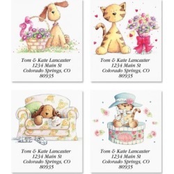 Cats & Dogs Select Address Labels (4 Designs)