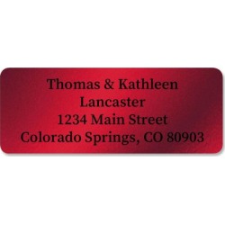 Red Foil Address Labels - 240 Count Sheets