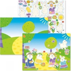 Easter Scenes with Sticker Sheets