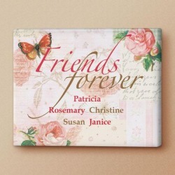 Friends Forever Personalized Canvas Print