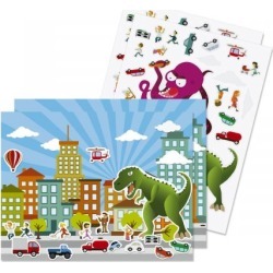 Monster Drive Background Scenes and Stickers