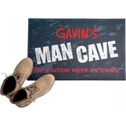 Man Cave Personalized Doormat