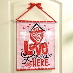 Valentine Canvas Door Banner