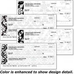 Elegant in Black Duplicate Checks