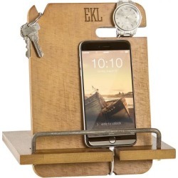 Personalized Wooden Docking Station - 3 Initials