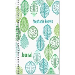 Abstract Leaves Personalized Journal