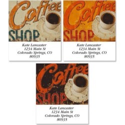 Coffee Shop Select Address Labels (3 Designs)
