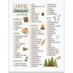 Camping Trip Packing Checklist Pad