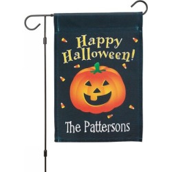 Halloween Pumpkin Personalized Garden Flag