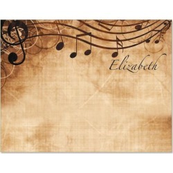 Sheet Music Correspondence Cards