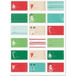 Color-Block To/From Stickers