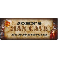 Man Cave Double-Width Personalized Doormat