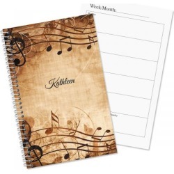 Sheet Music Personalized Weekly Planner