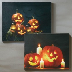 Light-Up Pumpkin Canvas by Lillian Vernon