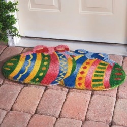Easter Egg Shaped Coco Doormat