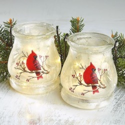 Cardinal Votive Holder