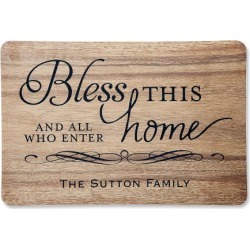 Bless This Home Personalized Doormat