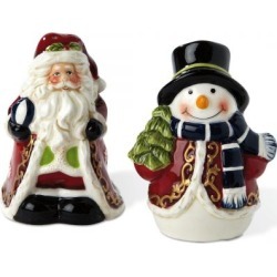 Santa and Snowman Salt & Pepper Set