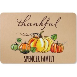 Thankful Personalized Doormat