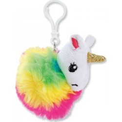 Unicorn Pom Pom Key Chain