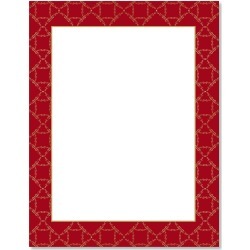 Red Damask Frame Christmas Letter Papers found on Bargain Bro Philippines from currentcatalog.com for $7.99