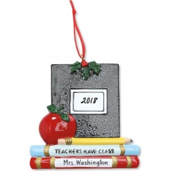 Composition Book Personalized Christmas Ornament