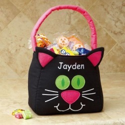 Personalized Funny Cat Trick or Treat Bag
