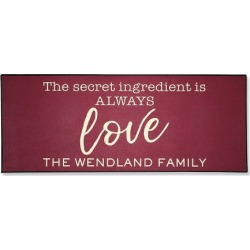 Love Double-Width Personalized Doormat